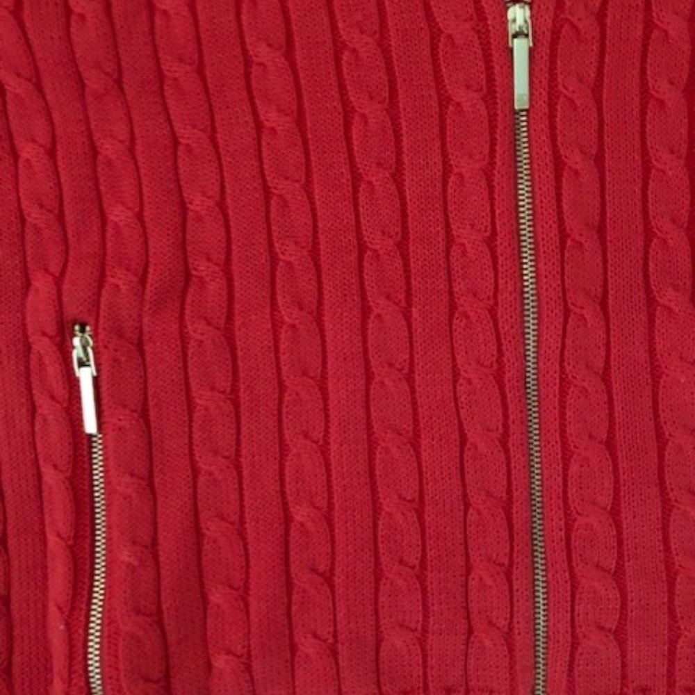 Ralph Lauren  Zip Knit Sweater.  Size: XXL. Plus - Picture 3 of 5